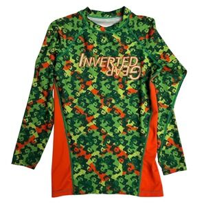 Inverted Gear Women's Small Long Sleeve Camo‎ Rash Guard Shirt Bjj Jiu Jitsu
